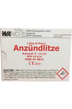 Anzündschnur Safety Fuse  2mm (8-12 s/m) 1,00 m